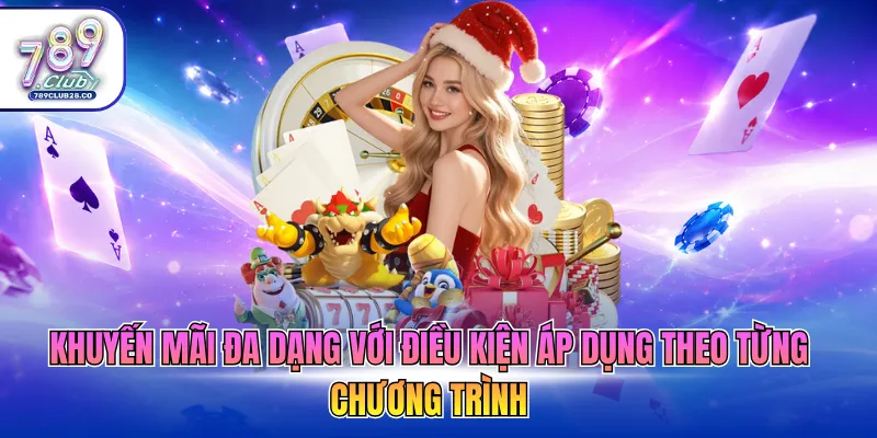 Khuyến mãi đa dạng với điều kiện áp dụng theo từng chương trình